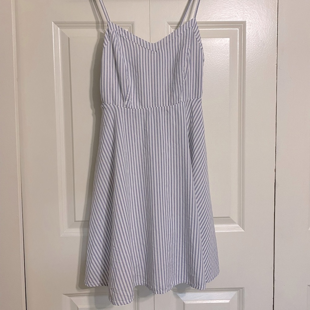 [XS] Old Navy Striped White and Blue Dress